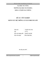 đồ ántốt nghiệp đại học bách khoa đà nẵng  khảo sát hệ thống lái xe ford escape