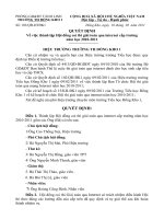 Thành lập BGK hội thi giải toán qua mạng Internet cấp trường năm học 2010-2011