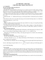 Lý thuyết + Bài tập chương Hạt nhân nguyên tử