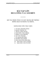 bài tập lớn môn đo lường và cảm biến Đề tài phân tích và xây dựng hệ thống đóng bao xi măng tự động