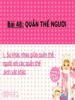 bài 48:quần thể người phần I