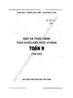 HỌC VÀ THỰC HÀNH THEO CHUẨN KIẾN THỨC, KĨ NĂNG TOÁN 9 TẬP 1, PHAN DÂN TRƯƠNG VĂN HUỠN PHAN NGỌC THẢO