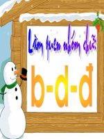 làm quen nhóm chữ b-d-đ