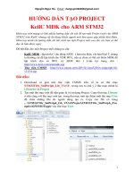 HƯỚNG dẫn tạo PROJECT Keilc mdk cho arm stm32