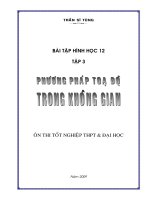 Phuong phap toa do trong khong gian- Tran Si Tung