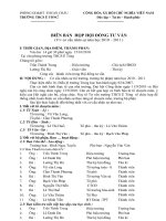 Biên bản họp hội đồng tư vấn