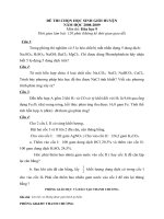 Đề KS HSG 9 thanh chương