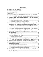 Luận văn thạc sỹ: Chính sách quản lý của nhà nước đối với xuất khẩu hàng hoá của Việt Nam đến năm 2015