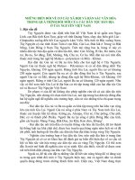 Nghiên cứu NHỮNG BIẾN ĐỔI VỀ CƠ CẤU XÃ HỘI VÀ BẢN SẮC VĂN HÓA