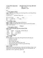 Đê  KT 15ph sinh học 7 kỳ II