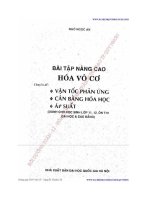 BÀI TẬP NÂNG CAO HÓA VÔ CƠ   VẬN TỐC PHẢN ỨNG   CÂN BẰNG HÓA HỌC   ÁP SUẤT   NGÔ NGỌC AN