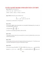 TUYỂN TẬP CÁC ĐỀ THI HỌC SINH GIỎI TOÁN BẬC THPT