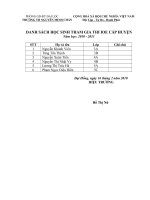 Tờ Trình Tham gia IOE cấp Huyện