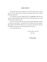 Luận văn thạc sỹ: Hoàn thiện cơ chế quản lý tài chính tại Tổng Công ty cổ phần Hàm Rồng Thanh Hoá