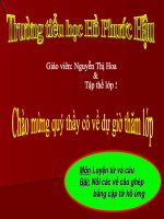 LT&C: Nối các vế câu ghép bằng cặp từ hô ứng