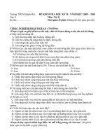 ĐỀ KT học kỳ II LÝ 9