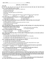 kiểm tra chuyên đề tiến hóa