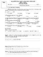 Đề thi KS học sinh giỏi khối 4 (GHK I)-TOÁN