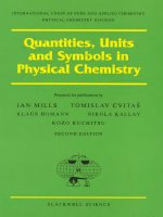 Quantities, Units andSymbols in Physical Chemistry