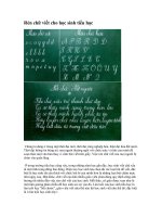 RÈN CHỮ VIẾT CHO HỌC SINH TIỂU HỌC