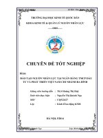 Đào tạo nguồn nhân lực tại Ngân hàng TMCP đầu tư và phát triển Việt Nam chi nhánh Ba Đình