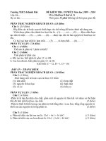 Đề KT 15ph Hóa 8 kỳ I