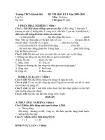 Đê KT học ki I sinh 7