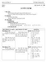 Số học 6 - tiết 52