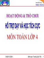 TẬP HUẤN TOÁN 4