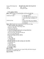 Đề thi học kì II sinh học 7