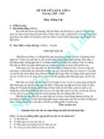 Đề thi giữa kỳ 2 khối 4