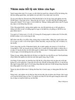 Nhóm máu tiết lộ sức khỏe của bạn