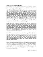 Thuyết minh về một thứ bánh quê