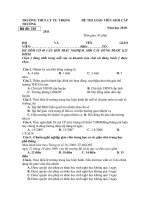 ĐỀ THI GIÁO VIÊN GIỎI TRUONG 2 (THAM KHẢO)