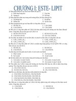 Chuan kien thuc cua Bo 2010. Este-lipid