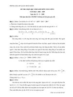 Đề chọn học sinh giỏi toán 8 QHoàn Kiếm 08-09