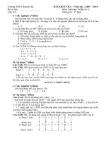 Đề KT 15ph Sinh 9 kỳ I