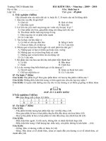 Đề KT 45 ph Sinh 6 kỳ II