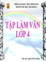 tiêt47:Luyện tập xây dựng đoạn văn miêu tả cây côi