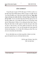 Hoàn thiện công tác đào tạo cho nhân viên lái xe Taxi tại Công ty Cổ phần Vận tải Vạn Xuân