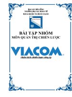 bài tập nhóm chiến lược đầu tư của công ty viacom