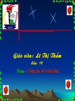 Toan: Cộng các số tròn chục