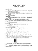 BẢNG THUYẾT TRÌNH