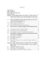 Luận văn thạc sỹ: Tăng cường quản lý nhà nuớc về chống hoạt động cạnh tranh không lành mạnh ở Việt Nam