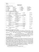 KIỂM TRA T.ANH 8 45'' lần 1 HK II 2010-2011