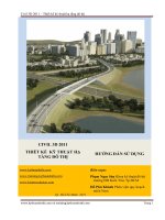 Civil 3d 2011 – thiết kế kỹ thuật hạ tầng đô thị