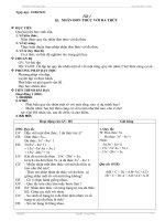 Giáo án đại số 8 từ t1-t21