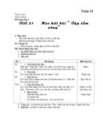 tiet 21. Hoc hat bai tap tam vong