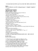 Luyện thi Anh lớp 9 lên 10 (Các dạng viết lại câu-N3)