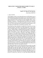 ĐỊNH LƯỢNG VÀ ĐỊNH TÍNH TRONG NGHIÊN CỨU ĐỊA LÝ KINH TẾ  XÃ HỘI